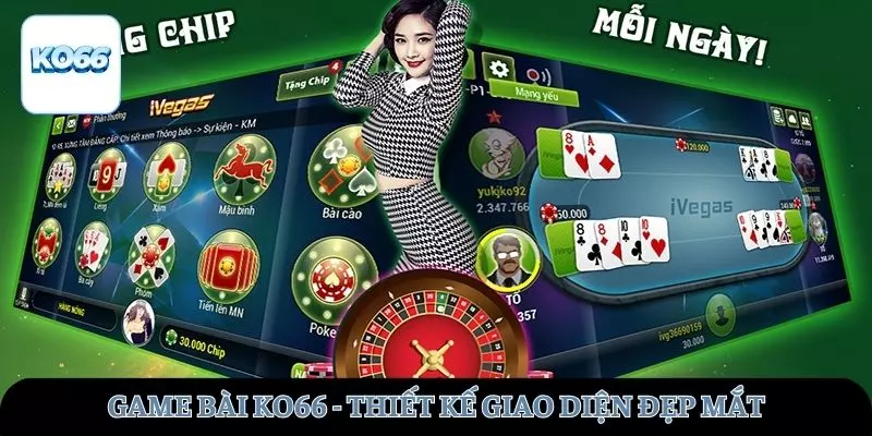 KO66 Thiết kế giao diện đẹp mắt, mang tính thẩm mỹ cao